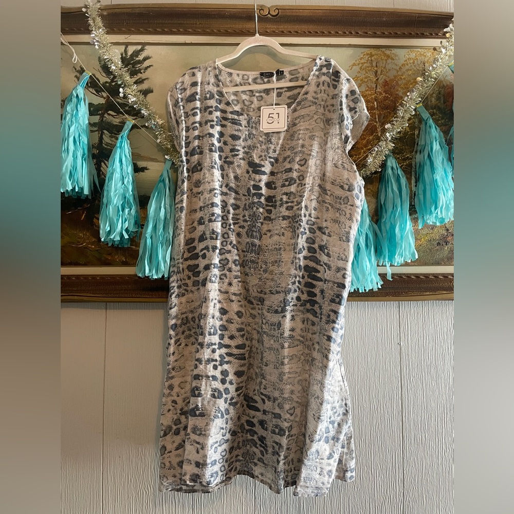 Stylish Gray Midi Dress